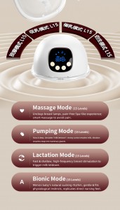 OEM Custom W210 Portable Electric Wearable Single BPA-Free 3 Modes and 15 Levels Functions